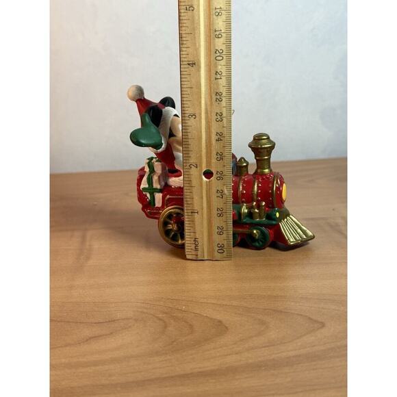 Mickey Mouse Train Christmas Ornnament Conductor Santa - Picture 8 of 8